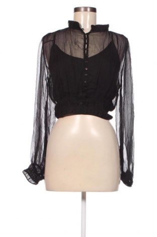 Γυναικείο πουκάμισο Guido Maria Kretschmer for About You, Μέγεθος S, Χρώμα Μαύρο, Τιμή 18,56 €