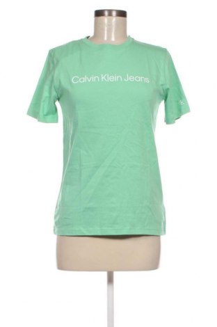 Tricou de femei Calvin Klein Jeans, Mărime L, Culoare Verde, Preț 124,34 Lei