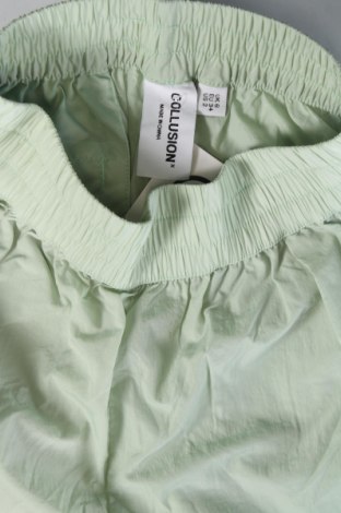 Γυναικείο κοντό παντελόνι Collusion, Μέγεθος XS, Χρώμα Πράσινο, Τιμή 4,45 €