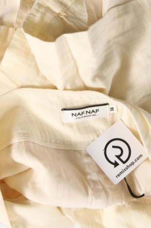 Γυναικείο κοντό παντελόνι Naf Naf, Μέγεθος XS, Χρώμα Εκρού, Τιμή 37,11 €