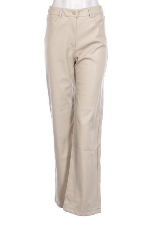 Pantaloni de piele pentru damă Tally Weijl, Mărime M, Culoare Bej, Preț 151,32 Lei