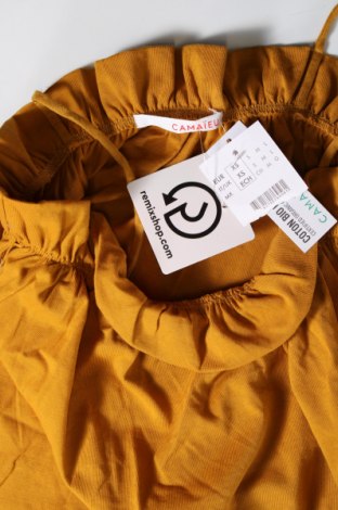 Γυναικείο αμάνικο μπλουζάκι Camaieu, Μέγεθος XS, Χρώμα Πορτοκαλί, Τιμή 2,92 €