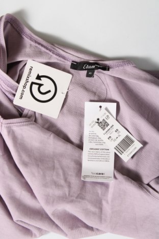 Γυναικείο αμάνικο μπλουζάκι Etam, Μέγεθος XS, Χρώμα Βιολετί, Τιμή 14,95 €