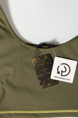 Damska koszulka na ramiączkach Love & Other Things, Rozmiar XL, Kolor Zielony, Cena 14,69 zł