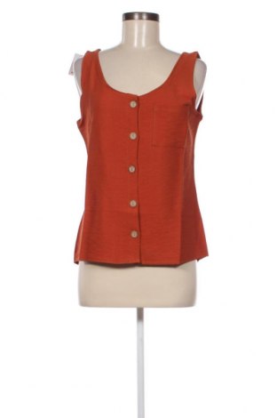 Γυναικείο αμάνικο μπλουζάκι New Laviva, Μέγεθος XS, Χρώμα Πορτοκαλί, Τιμή 4,19 €