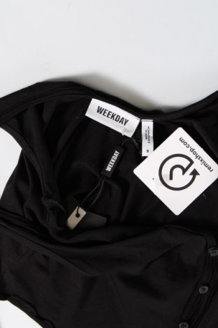 Γυναικείο αμάνικο μπλουζάκι Weekday, Μέγεθος S, Χρώμα Μαύρο, Τιμή 10,82 €