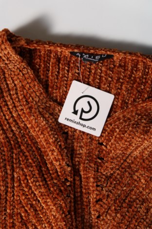 Дамски пуловер Amisu, Размер L, Цвят Кафяв, Цена 4,93 лв.