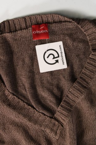 Дамски пуловер Olsen, Размер M, Цвят Кафяв, Цена 4,64 лв.