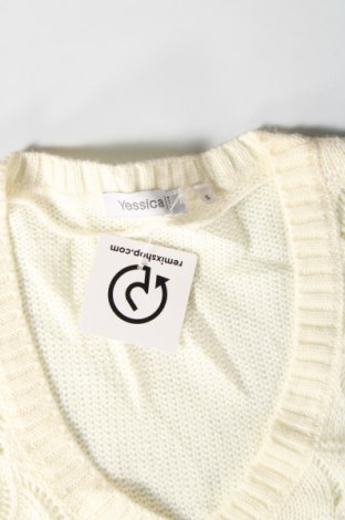 Дамски пуловер Yessica, Размер S, Цвят Екрю, Цена 4,64 лв.