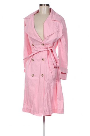 Damen Trenchcoat Bershka, Größe S, Farbe Rosa, Preis 37,12 €
