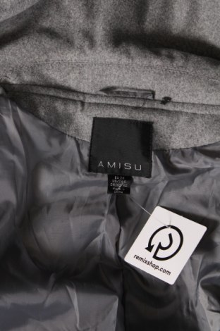Дамско палто Amisu, Размер S, Цвят Сив, Цена 37,45 лв.