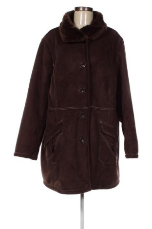 Дамско палто Ulla Popken, Размер XL, Цвят Кафяв, Цена 42,00 лв.