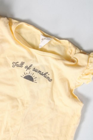 Детска блуза H&M, Размер 9-12m/ 74-80 см, Цвят Жълт, Цена 17,00 лв.