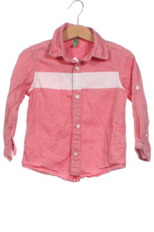 Παιδικό πουκάμισο United Colors Of Benetton, Μέγεθος 2-3y/ 98-104 εκ., Χρώμα Ρόζ , Τιμή 8,23 €
