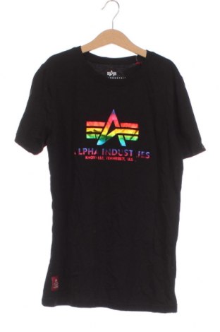 Детска тениска Alpha Industries, Размер 11-12y/ 152-158 см, Цвят Черен, Цена 25,30 лв.