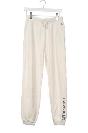 Kinder Sporthose Calvin Klein, Größe 15-18y/ 170-176 cm, Farbe Weiß, Preis 33,71 €