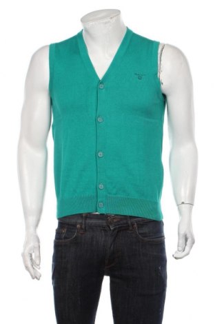 Herren Strickjacke Gant, Größe S, Farbe Grün, Preis 47,32 €