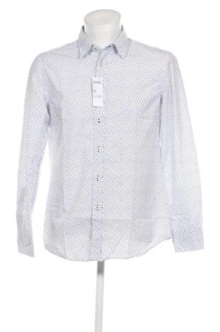 Ανδρικό πουκάμισο United Colors Of Benetton, Μέγεθος L, Χρώμα Λευκό, Τιμή 22,27 €