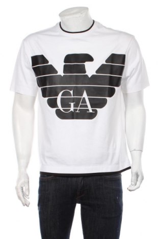 Ανδρικό t-shirt Emporio Armani, Μέγεθος L, Χρώμα Λευκό, Τιμή 54,42 €