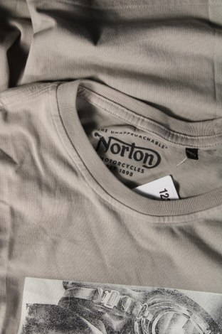 Herren T-Shirt Norton, Größe XS, Farbe Grau, Preis 26,80 €