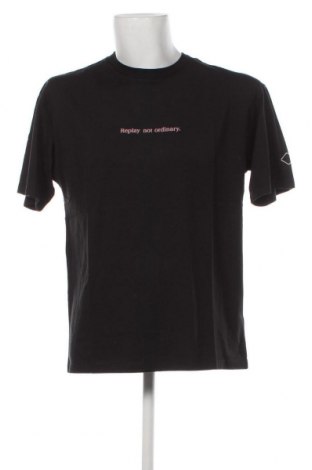 Ανδρικό t-shirt Replay, Μέγεθος M, Χρώμα Μαύρο, Τιμή 24,53 €