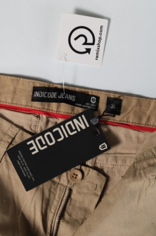 Ανδρικό κοντό παντελόνι Indicode, Μέγεθος M, Χρώμα  Μπέζ, Τιμή 29,90 €