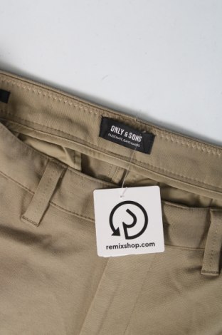 Мъжки панталон Only & Sons, Размер S, Цвят Зелен, Цена 14,72 лв.