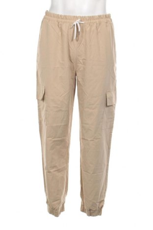 Мъжки панталон Romwe, Размер L, Цвят Бежов, Цена 18,85 лв.