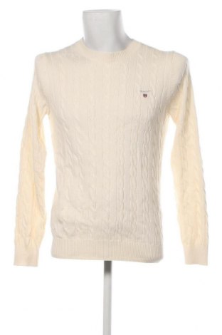 Herrenpullover Gant, Größe M, Farbe Ecru, Preis 98,45 €
