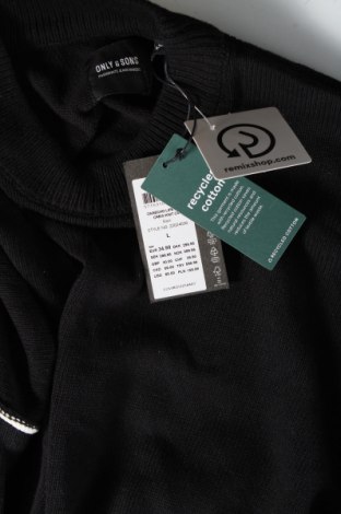 Ανδρικό πουλόβερ Only & Sons, Μέγεθος L, Χρώμα Μαύρο, Τιμή 8,30 €
