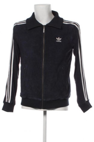 Ανδρικό δερμάτινο μπουφάν Adidas Originals, Μέγεθος M, Χρώμα Μπλέ, Τιμή 149,38 €