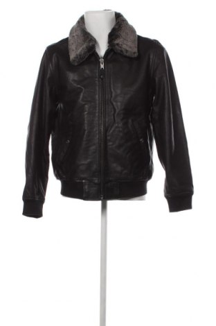 Ανδρικό δερμάτινο μπουφάν Schott, Μέγεθος XL, Χρώμα Μαύρο, Τιμή 233,46 €