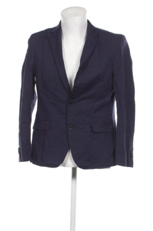 Ανδρικό σακάκι Dressmann, Μέγεθος L, Χρώμα Μπλέ, Τιμή 17,29 €