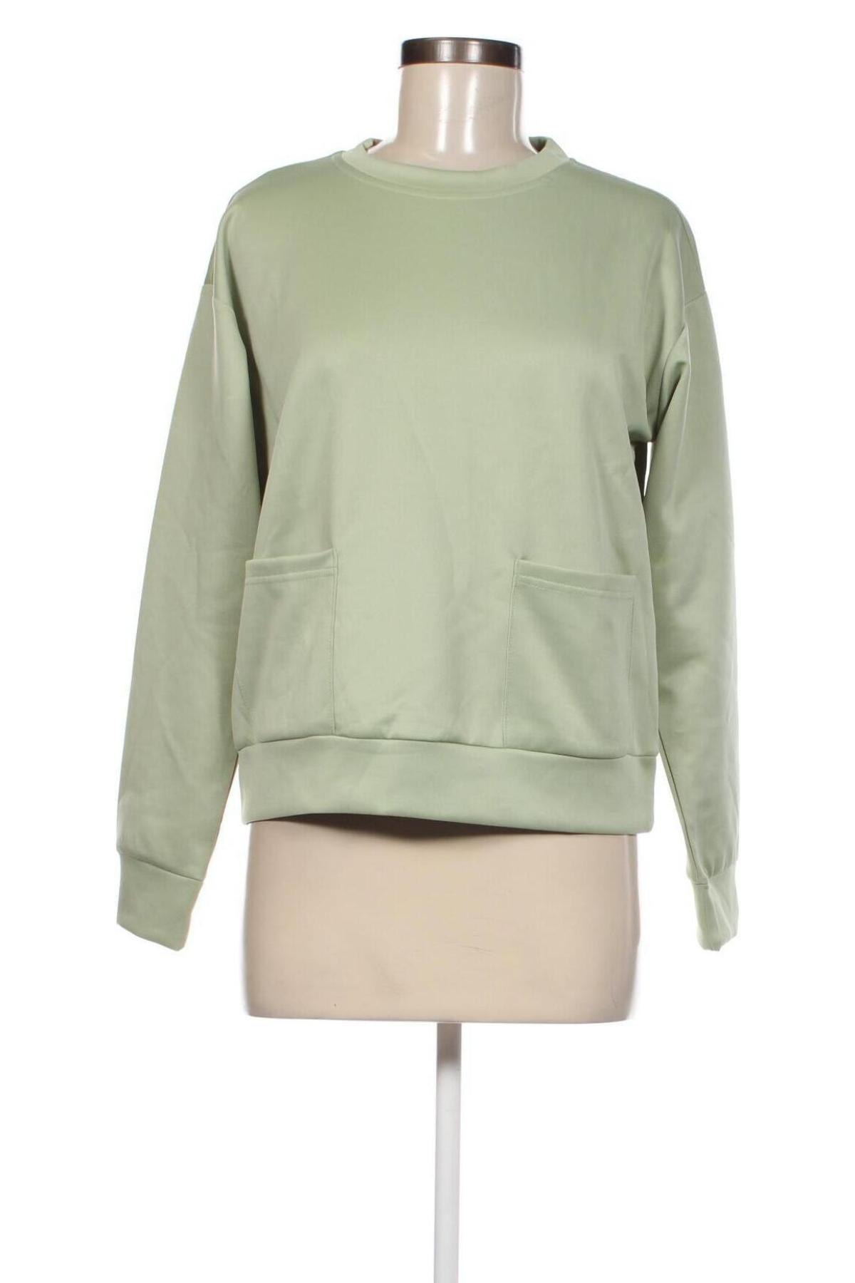 Γυναικεία μπλούζα Pieces, Μέγεθος XS, Χρώμα Πράσινο, Τιμή 4,63 €