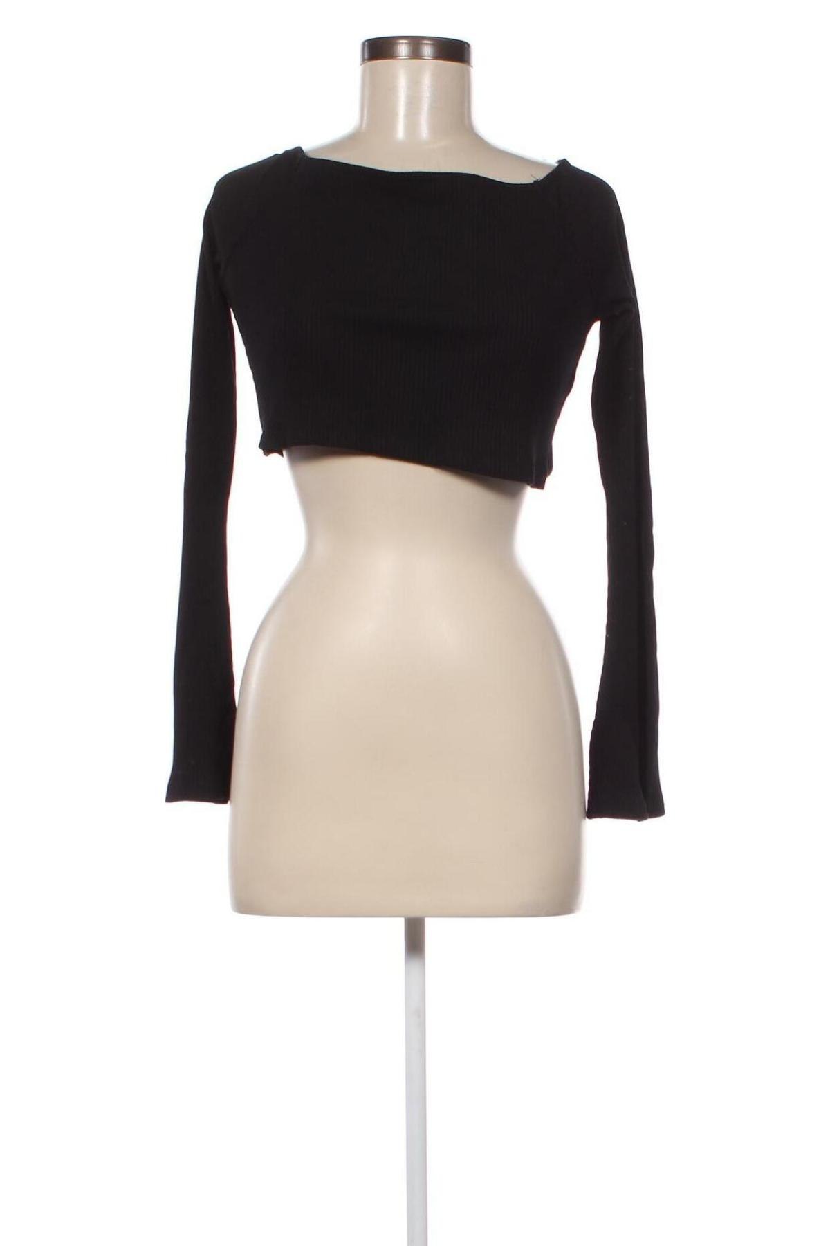 Дамска блуза NA-KD, Размер L, Цвят Черен, Цена 72,00 лв.