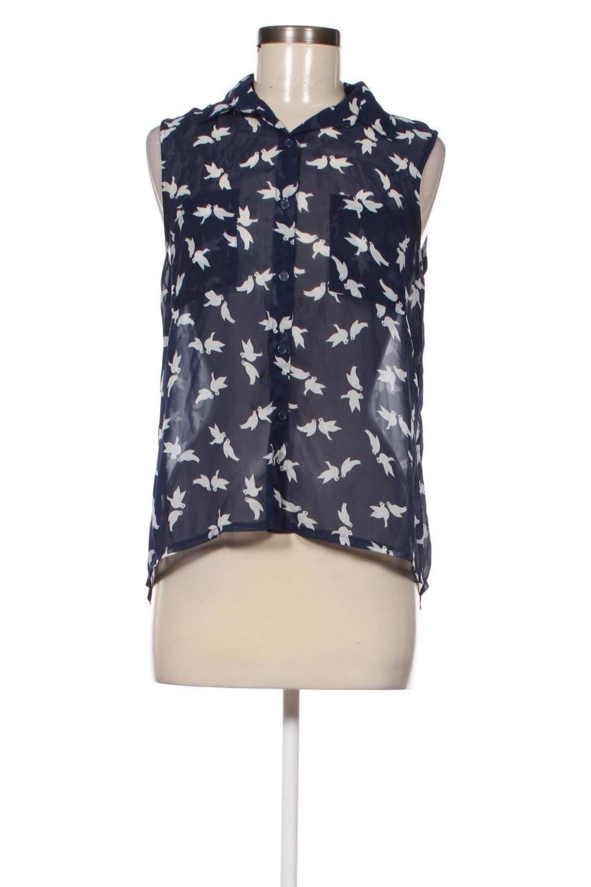 Γυναικείο πουκάμισο New Look, Μέγεθος S, Χρώμα Μπλέ, Τιμή 12,79 €