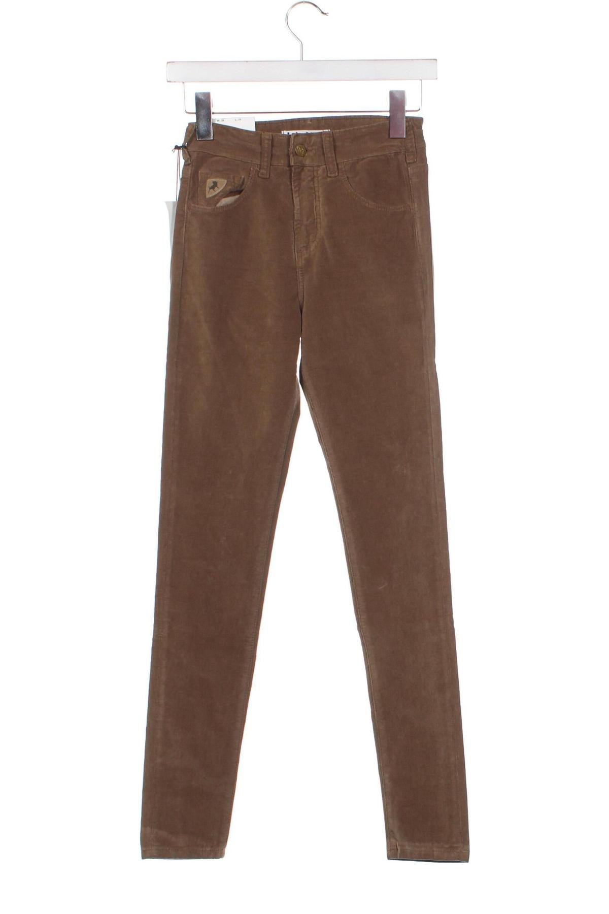 Pantaloni de velvet de femei Lois, Mărime XXS, Culoare Bej, Preț 28,82 Lei