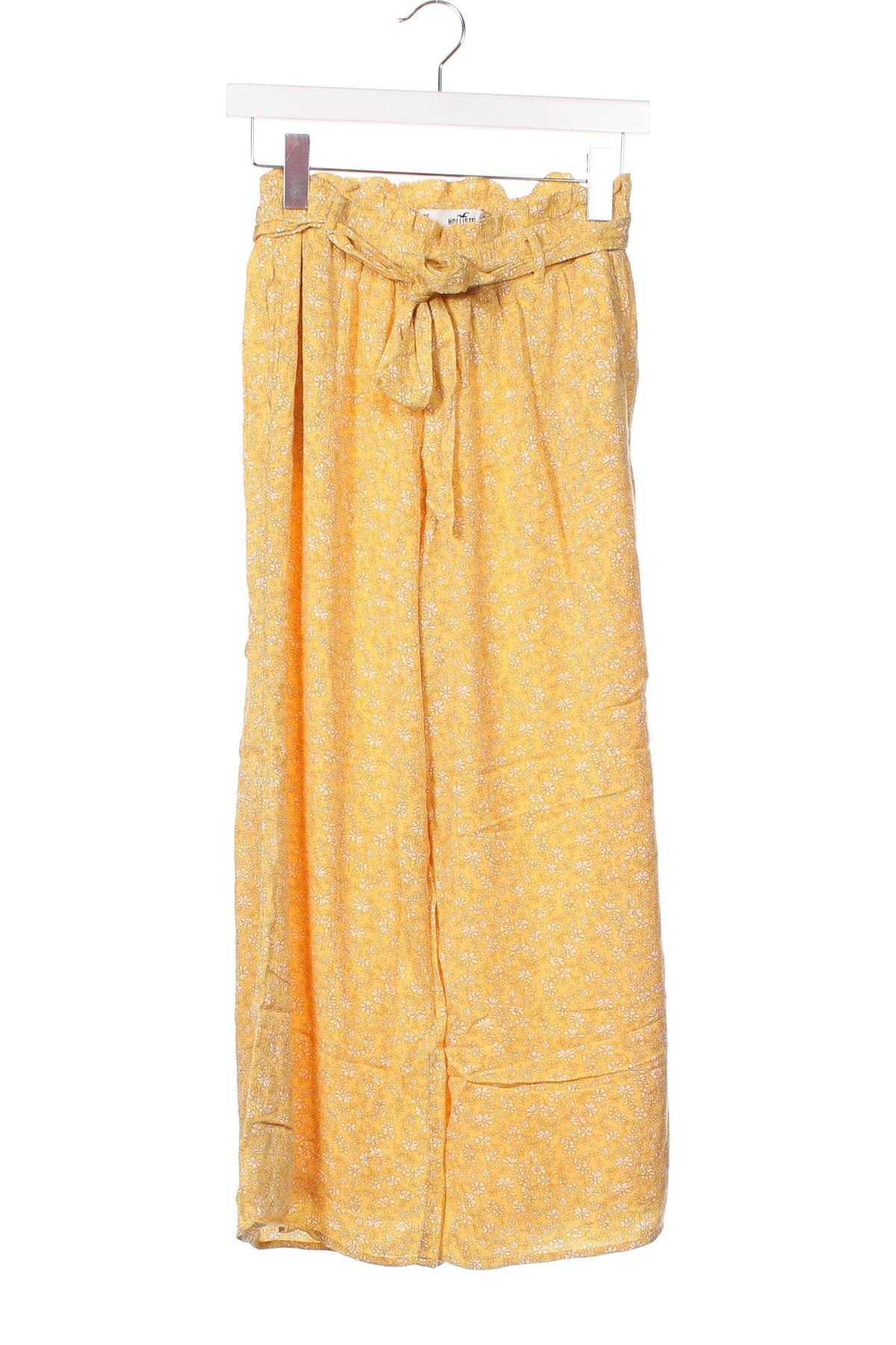 Дамски панталон Hollister, Размер XS, Цвят Жълт, Цена 87,00 лв.