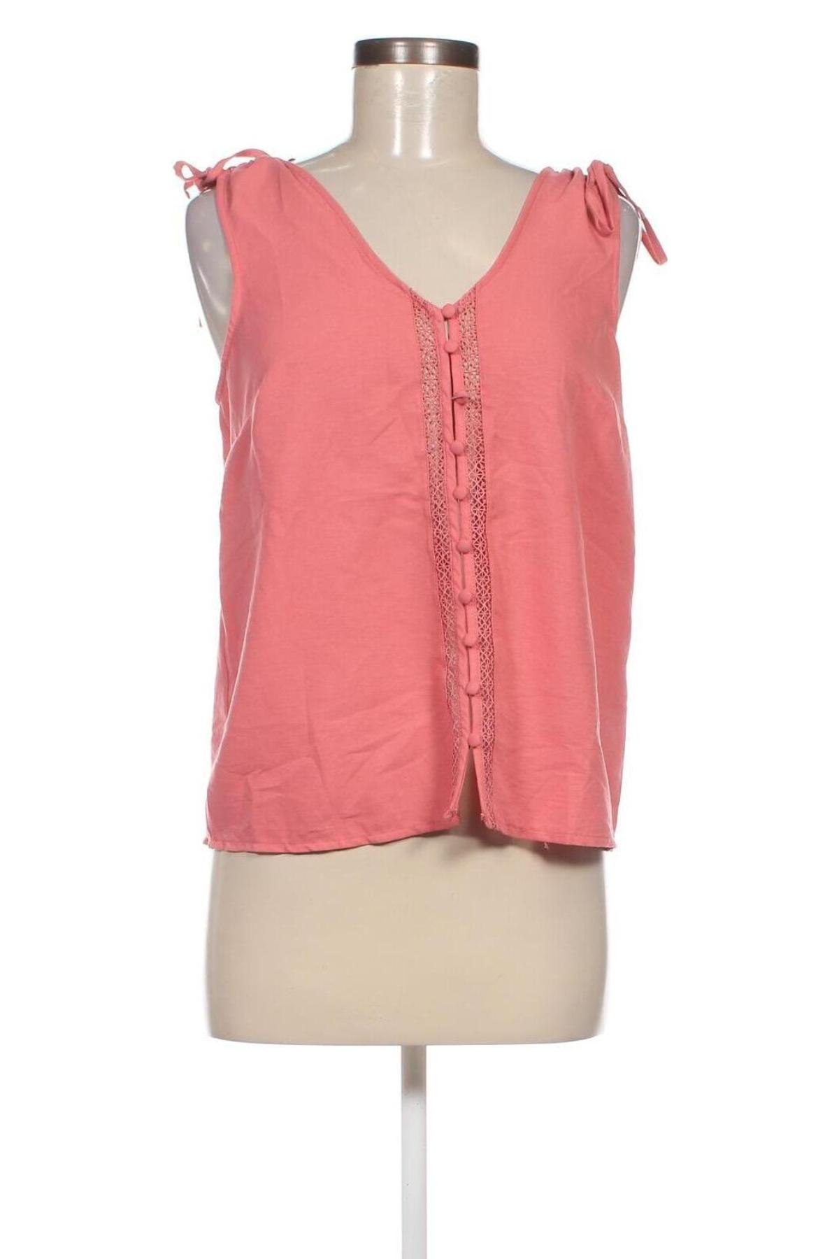 Γυναικείο αμάνικο μπλουζάκι Naf Naf, Μέγεθος XS, Χρώμα Ρόζ , Τιμή 4,49 €