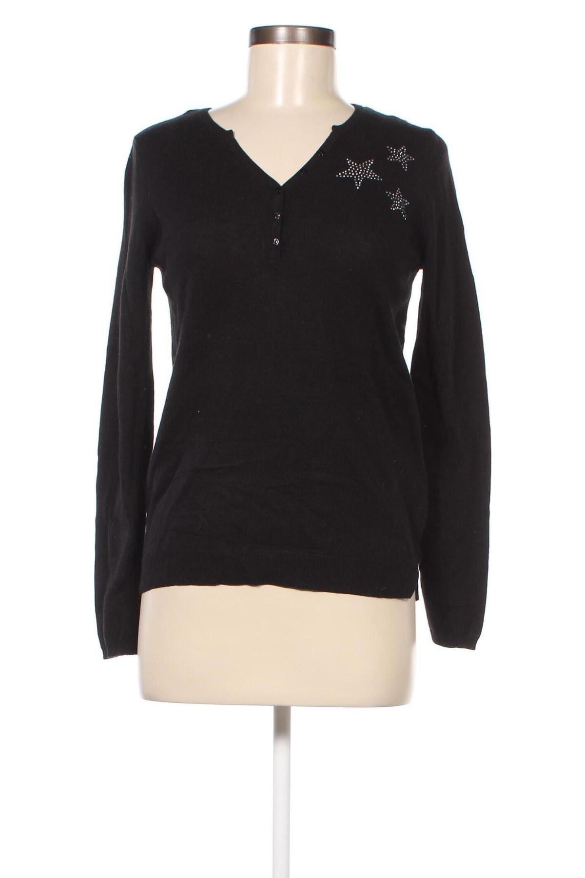 Дамски пуловер Camaieu, Размер S, Цвят Черен, Цена 8,28 лв.