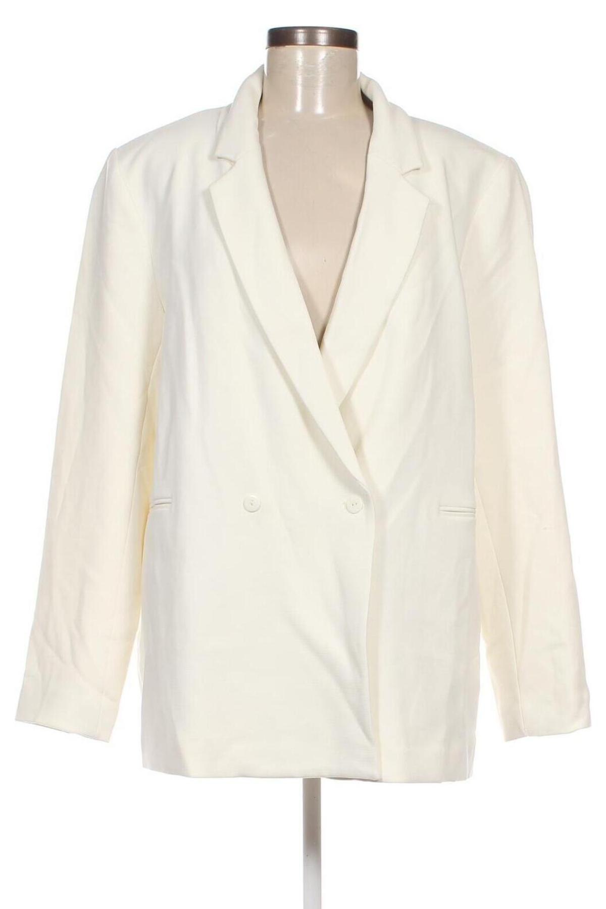 Γυναικείο σακάκι Camaieu, Μέγεθος XL, Χρώμα Εκρού, Τιμή 36,08 €