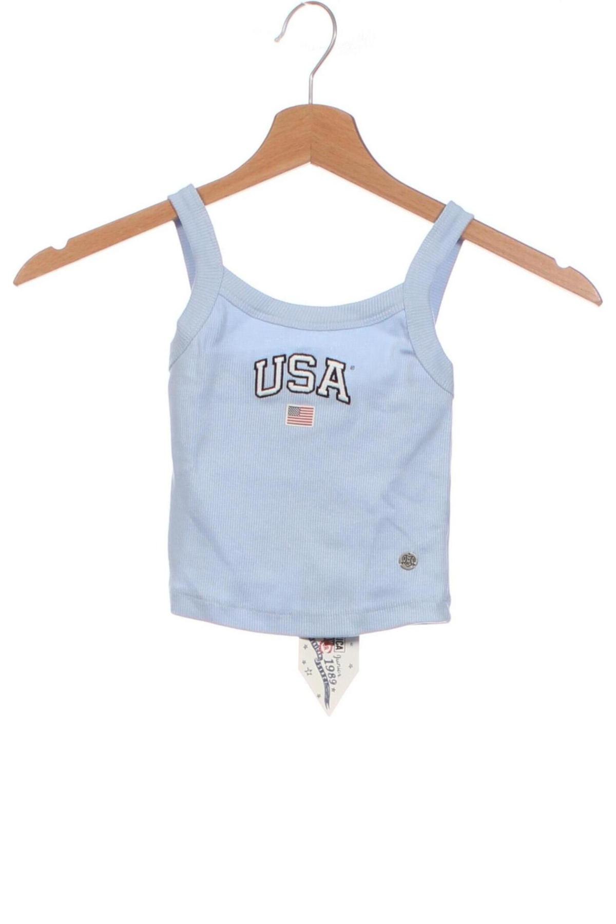 Μπλουζάκι αμάνικο παιδικό America Today, Μέγεθος 6-7y/ 122-128 εκ., Χρώμα Μπλέ, Τιμή 13,40 €