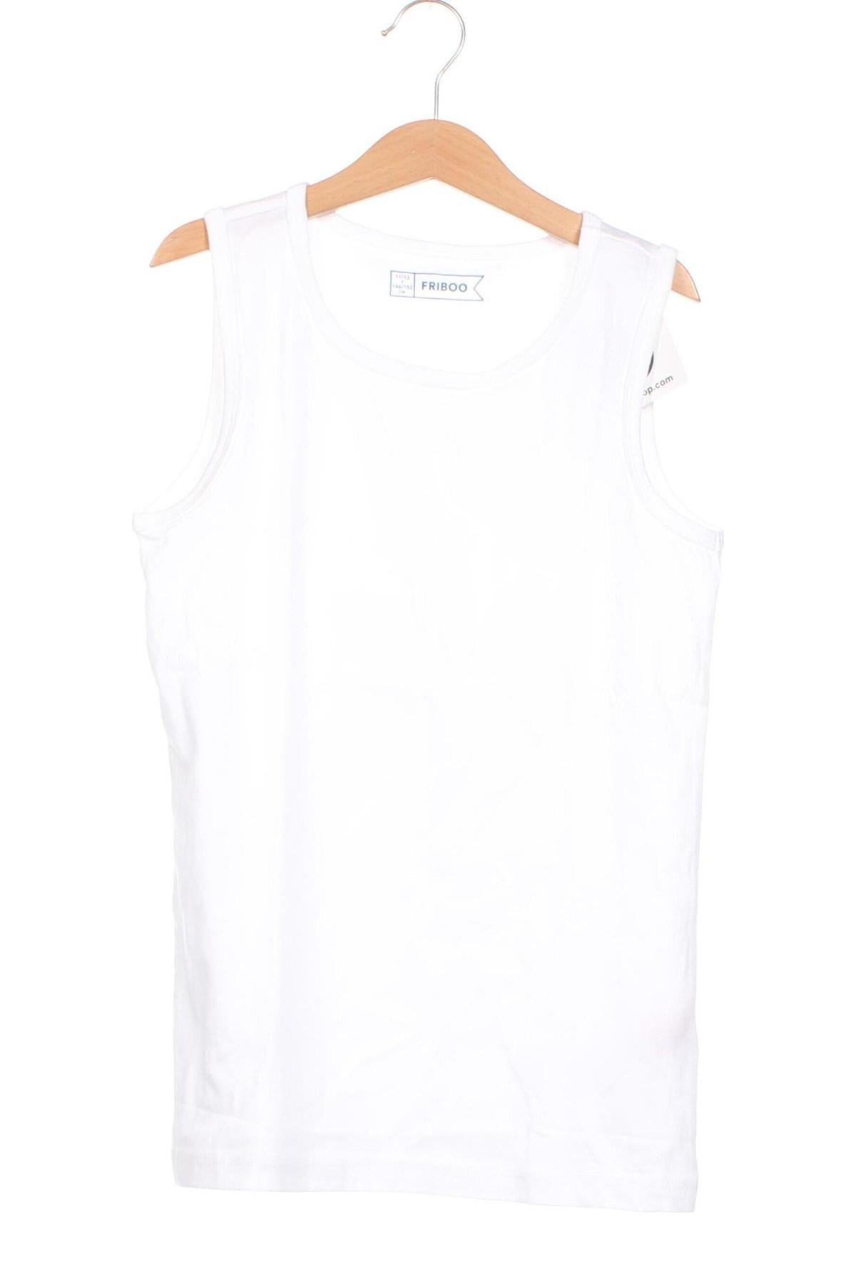 Μπλουζάκι αμάνικο παιδικό Friboo, Μέγεθος 10-11y/ 146-152 εκ., Χρώμα Λευκό, Τιμή 13,40 €