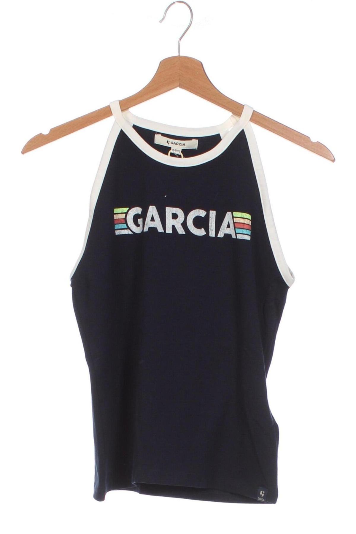 Μπλουζάκι αμάνικο παιδικό Garcia, Μέγεθος 14-15y/ 168-170 εκ., Χρώμα Μπλέ, Τιμή 3,65 €