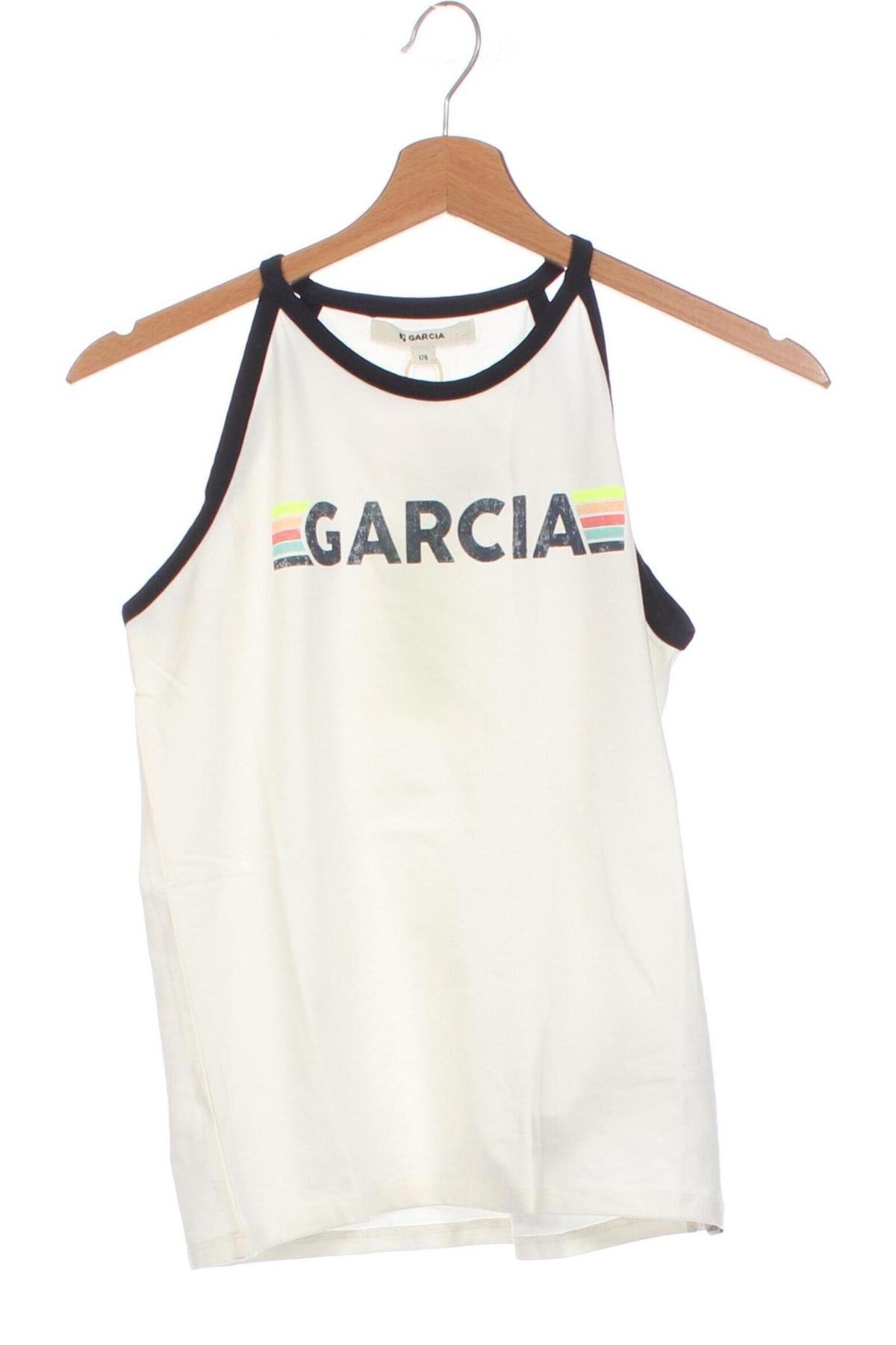 Μπλουζάκι αμάνικο παιδικό Garcia, Μέγεθος 15-18y/ 170-176 εκ., Χρώμα Λευκό, Τιμή 5,47 €