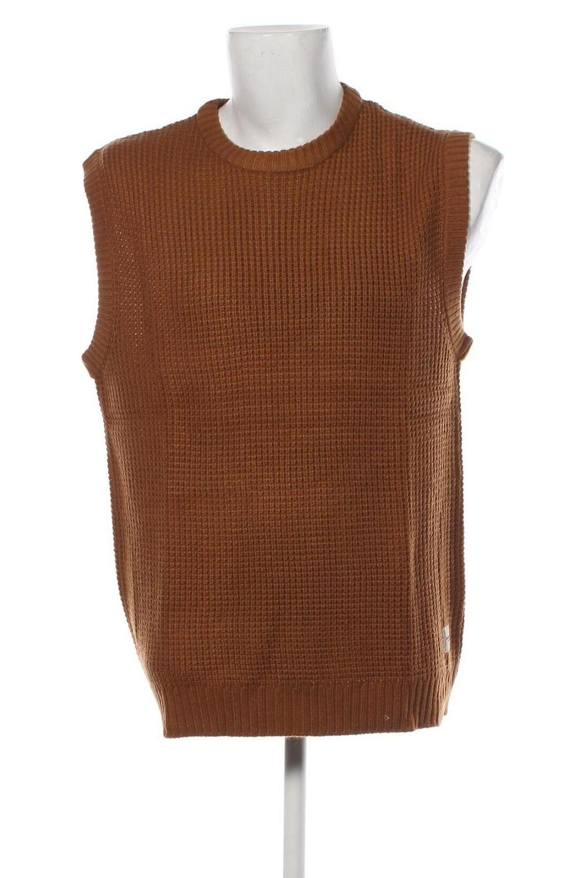 Мъжки пуловер Jack & Jones, Размер L, Цвят Кафяв, Цена 12,92 лв.