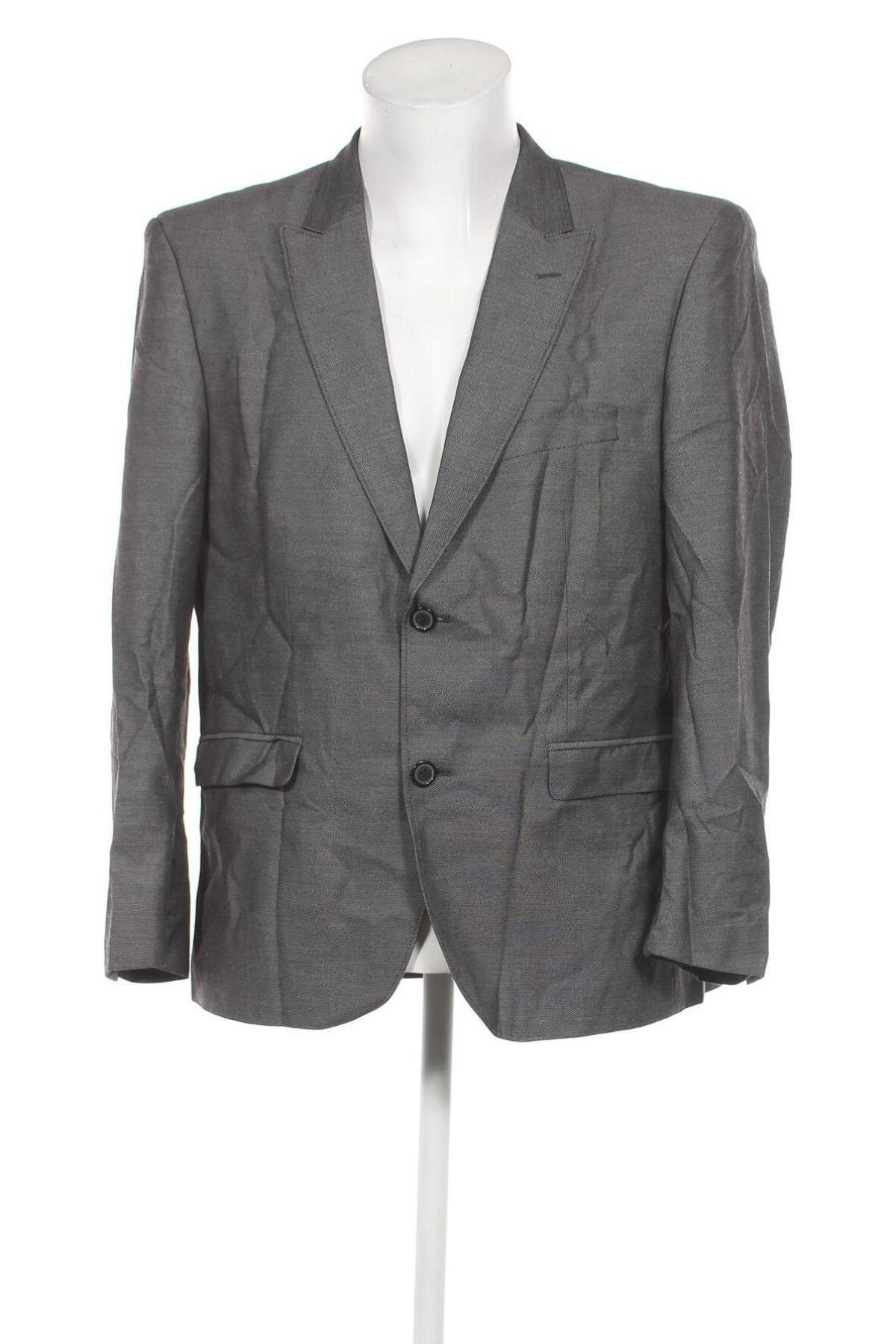Ανδρικό σακάκι Dressmann, Μέγεθος XL, Χρώμα Γκρί, Τιμή 3,46 €