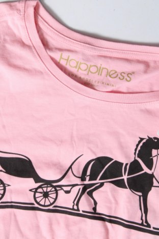 Damen Shirt Happiness, Größe M, Farbe Rosa, Preis € 8,99