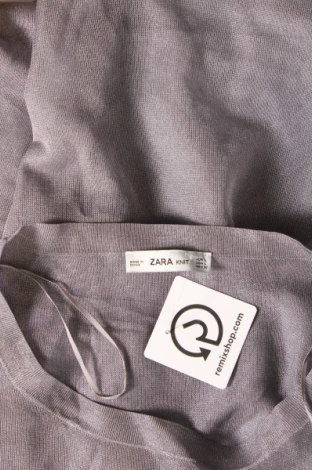 Γυναικεία μπλούζα Zara Knitwear, Μέγεθος L, Χρώμα Ασημί, Τιμή 9,49 €