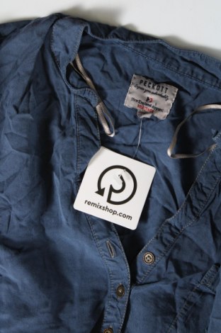 Damenbluse Peckott, Größe M, Farbe Blau, Preis € 8,49